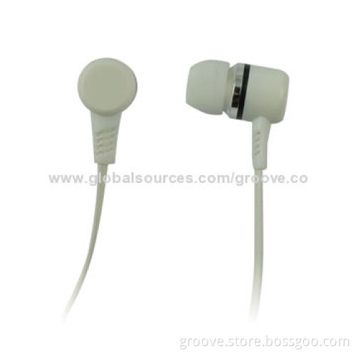 Flat cable earphones, low price for promotion, durable material